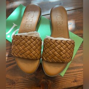 J. Crew woven slide sandal